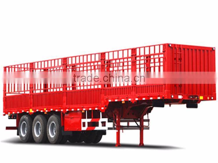 fence wall side open cargo truck trailer for sale