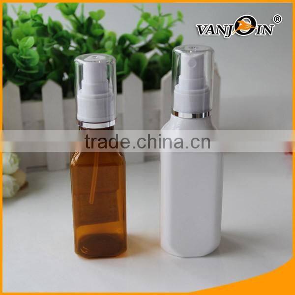 80ml Square Amber Refillable Mist Perfume Spray Bottle Cosmetic Atomizers