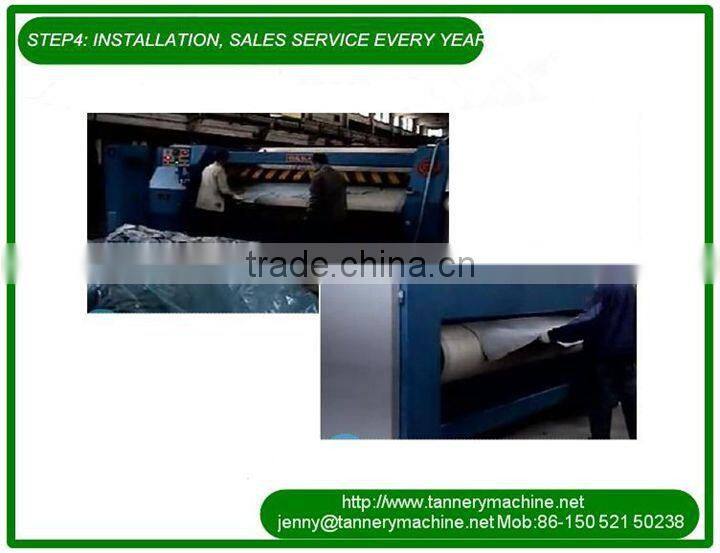 Italy quality 3200mm cow leather double blade or double felt sammying and setting out machine