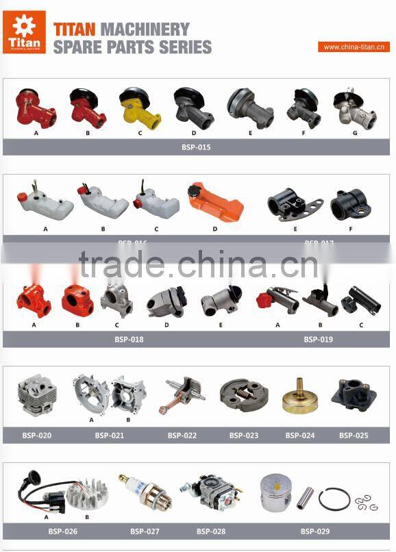Gasoline brush cutter spare parts/ high quality spare parts for brush cutter