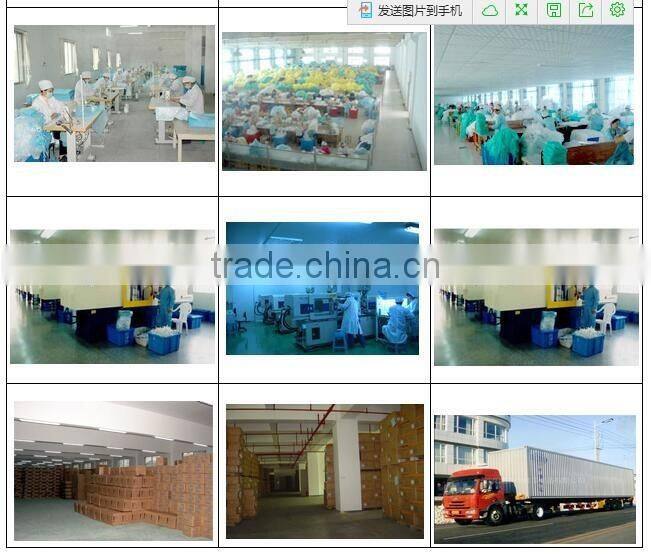 Three ports non-pvc IV infusion bag with twist butterfly port for medical use