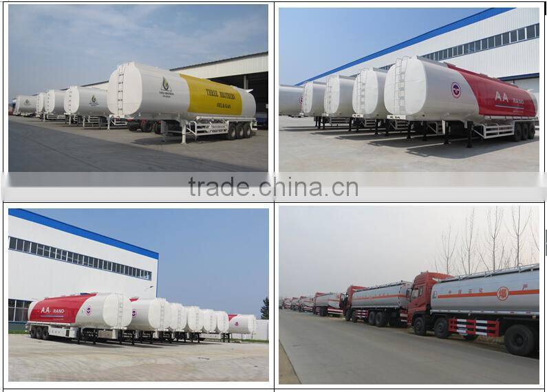 very hot sale 30000 liters to 60000 liters Farm Fuel Trailer with compartments /Petrol Tanker Semitrailer/crude oil