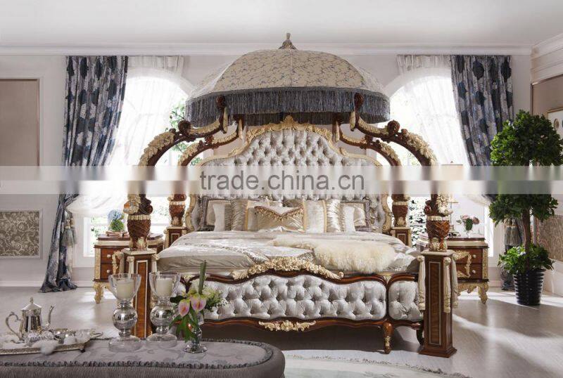 French Style Luxury Living Room Wooden Sofa Furniture, Solid Wood Hand Carved Sofa Set