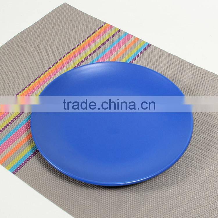 matt color ceramic edible plates