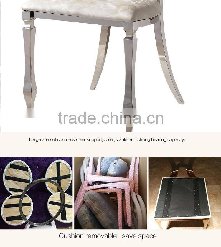 B353 New arrival velvet fabric dining Chair