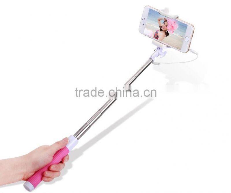 2015 Factory supply Selfie Stick with zoom for iphone and Andriod, handheld selfie stick