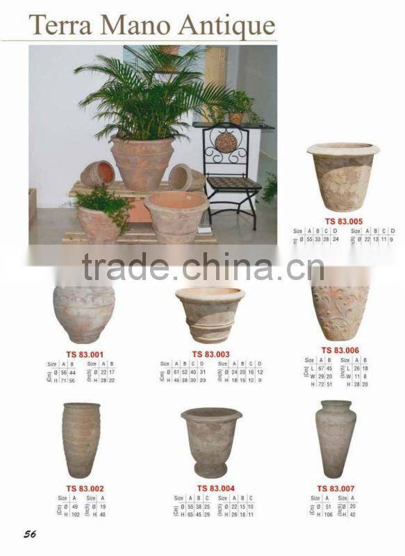 17 inch square terracotta flower pot