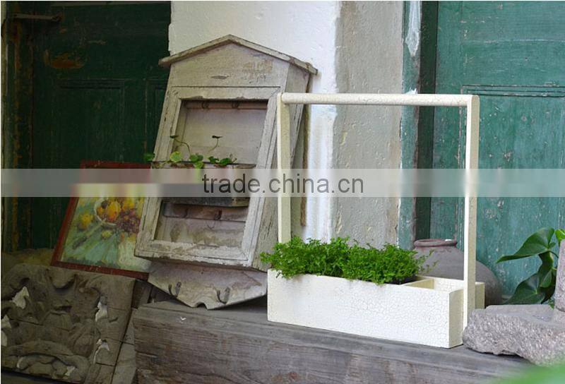 Good quality wholesale price antique succulent flower pot with handle