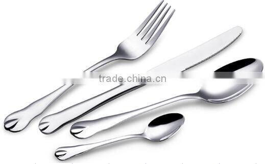 4pcs stainless steel cutlery set spoon/fork and knife set