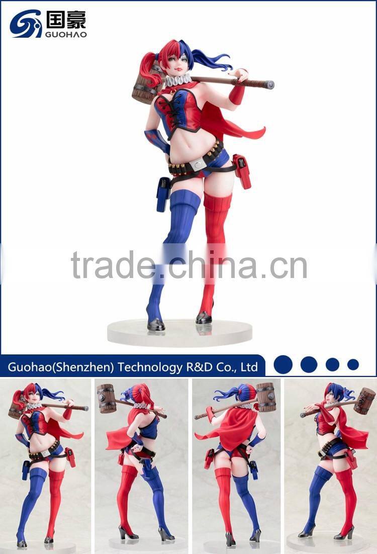 OEM plastic action figure Harley Quinn PVC figurine