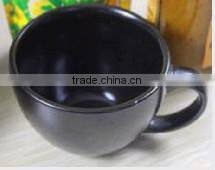 best selling V-shape color glazed ceramic coffee mug cup for drinking