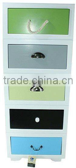 Bedroom furniture wooden storage chest with partition drawers
