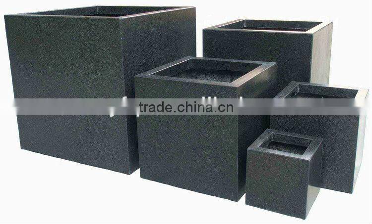 Fiberglass planter flowerpot