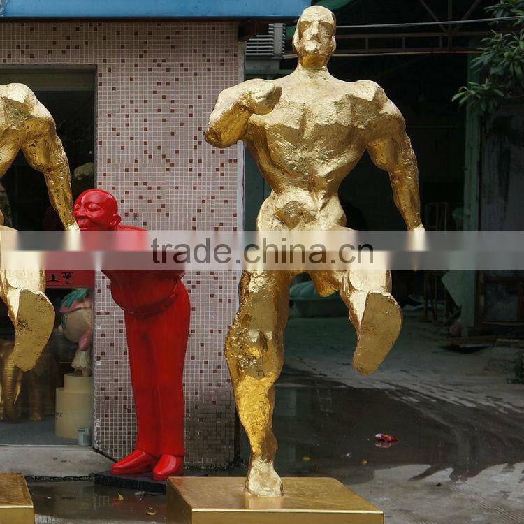 Fiberglass sprots man figurine character