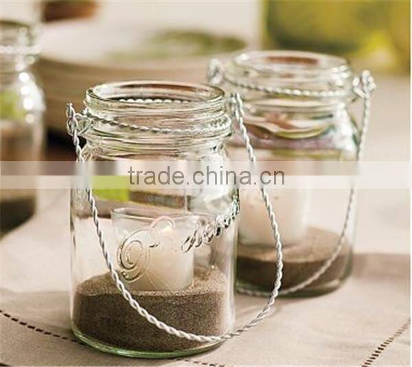 Mason Jar with Wire Handle