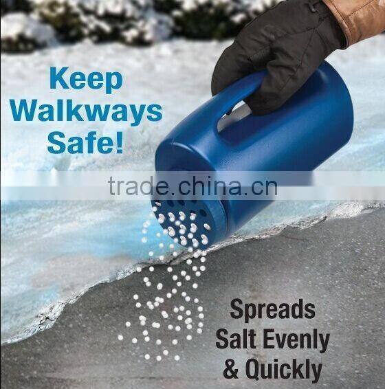 Plastic 2L salt spreader snow melt tool