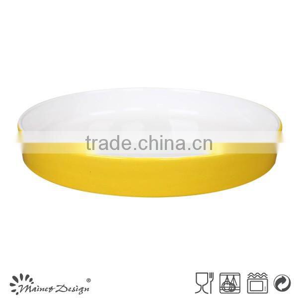 ceramic bake plate 2 tones color