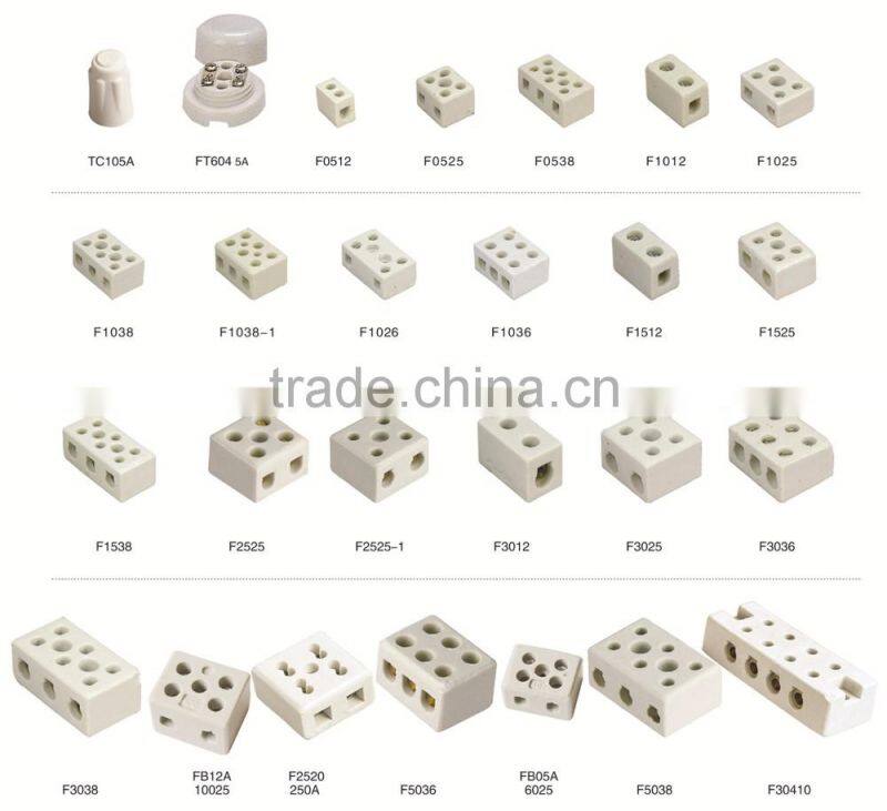 electrical pin porcelain wire connector