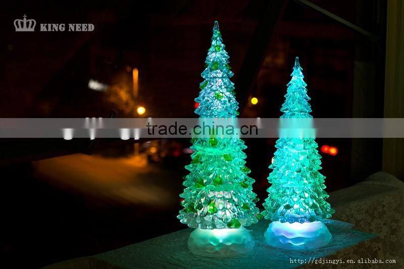 plastic acrylic artificial led christmas tree wholesales