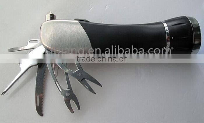 Special gift for men stainless steel multifunction torch Flashlight