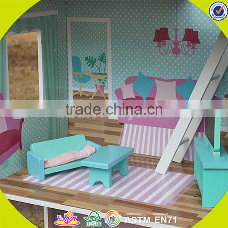 wholesale kids wooden dollhouse miniatures fashion baby wooden dollhouse miniatures hot wooden dollhouse miniatures W06A044
