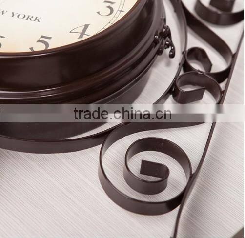 Cafe Retro Wall Clock , European Style Double Side Wall Clock