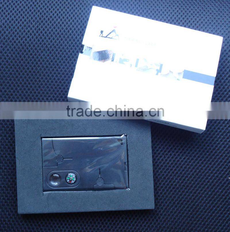 10 in 1 Survival Tools card Multi function Army knife card