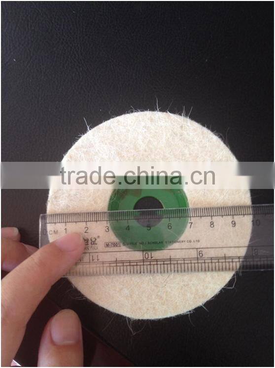 4 inch wool discs polishing wool felt wheel