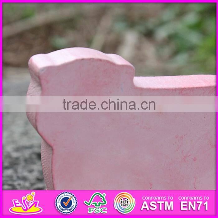 2017 New products pig car toy wooden toy making plans W04A321