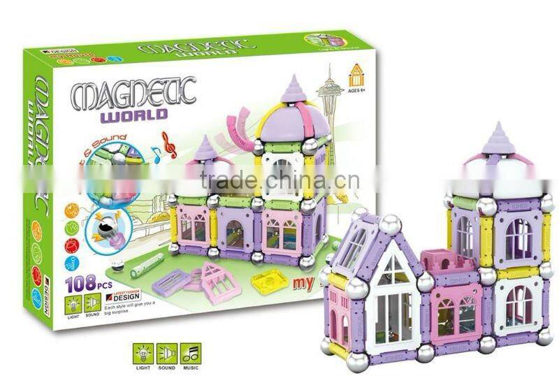 2017 children educational magnetic block building toy 32pcs