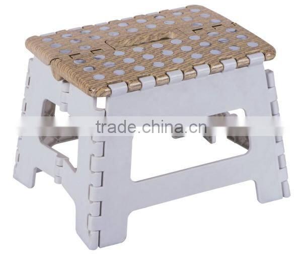 Customized printing plastic folding step stool