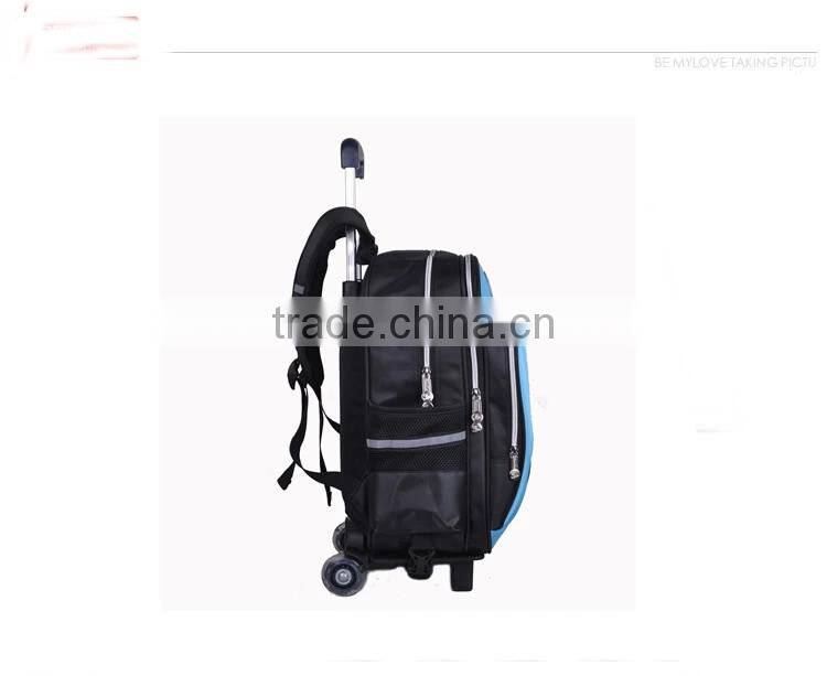 2015 Hot sale school trolley bag with wheels for teens