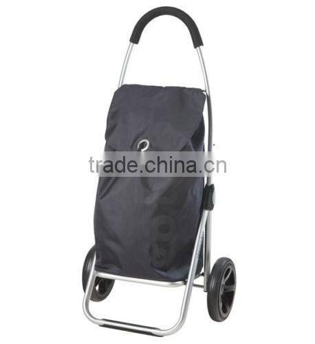 Household Essentials Rolling Shopping Cart with Royal Blue Bag