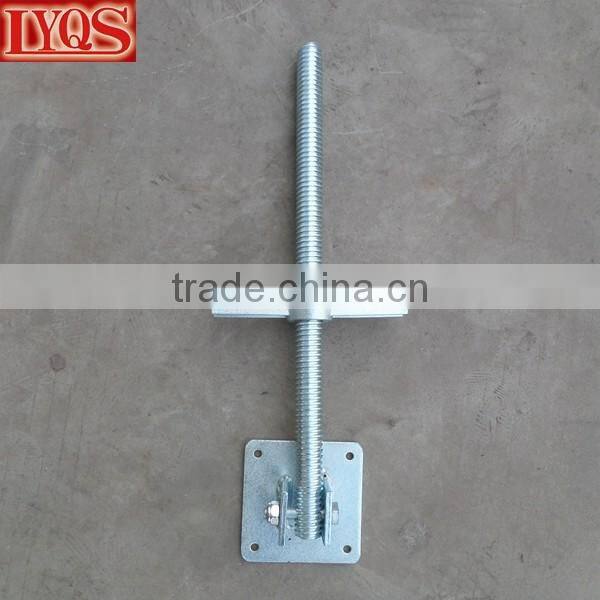 Heavy Duty Solid Steel Screw Jacks with 5" x 5" Base Plate