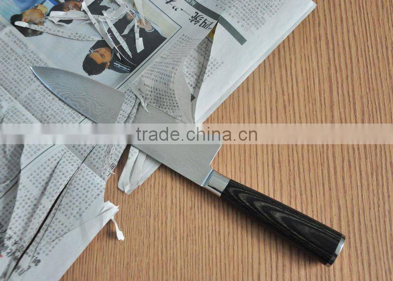 very sharp damascus chef knife