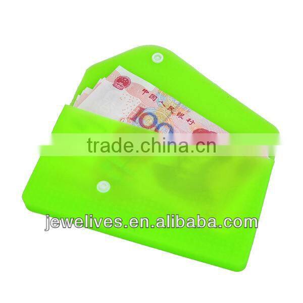 Ladies candy color store silicone wallet for promotion