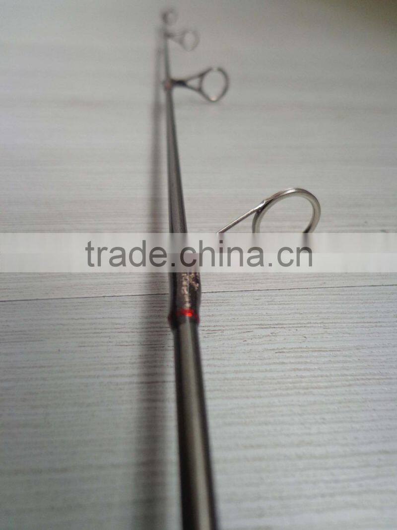 Solid Carbon Fiber Fishing Rod , Ice Fishing Rod with Red Cork Handle