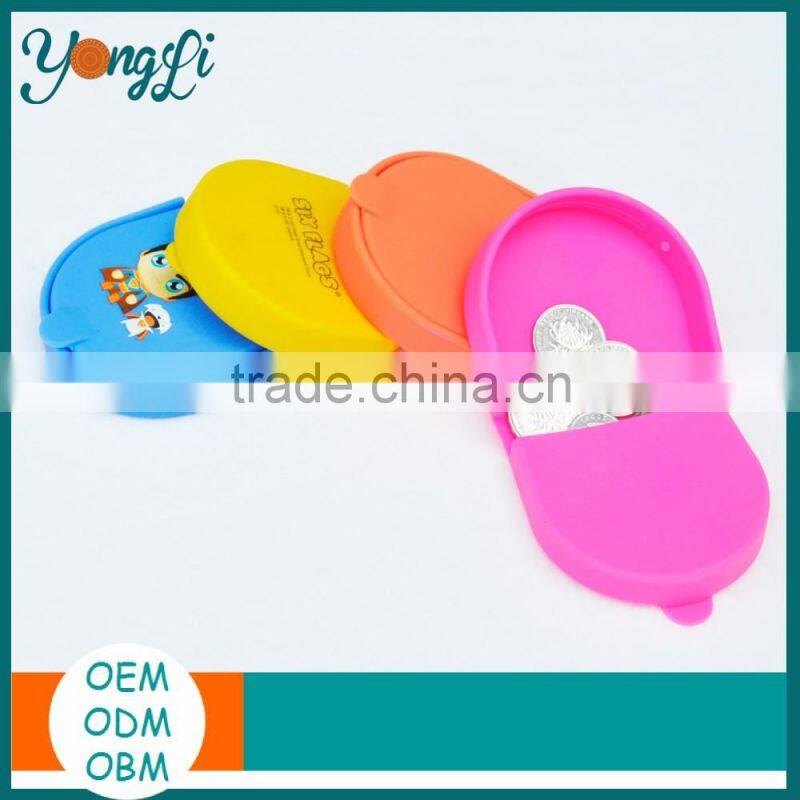 Hot Sales Candy Color Soft Silicone Coin Purse