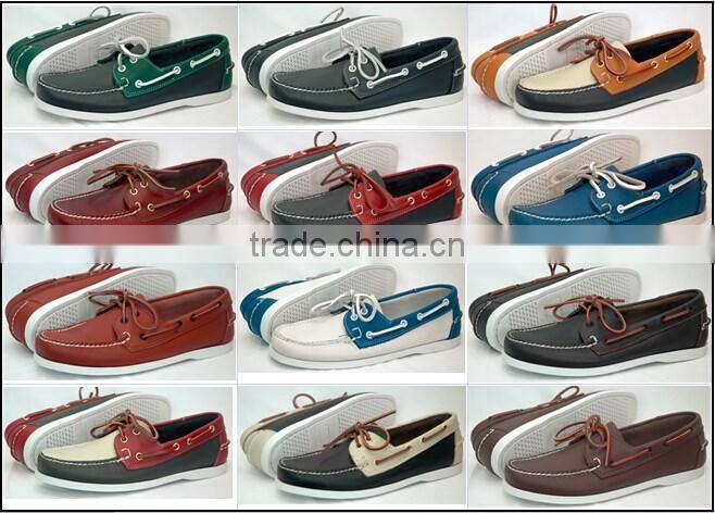 Handsewn Blucher Moccasin Construction Leaher Shoes Loafer shoes Boat shoes