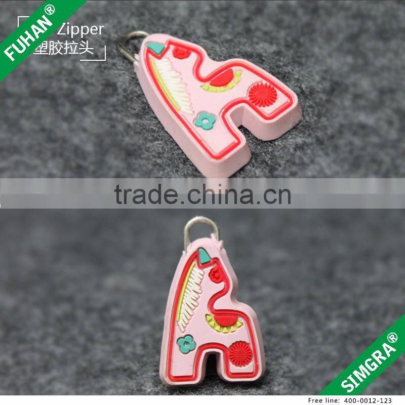 Popular High-end Cartoon Design Children Clothing Plastic Zipper Sliders