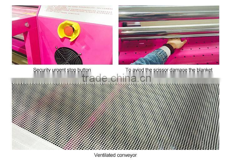 Ce approved best selling sublimation textile roller heat press transfer machine