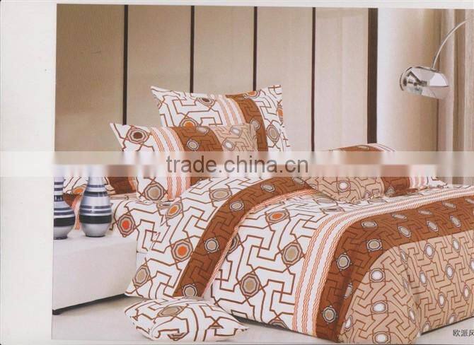 kingsize flower design disperse printing microfiber jacquard diamond velvet hotel home bedding set