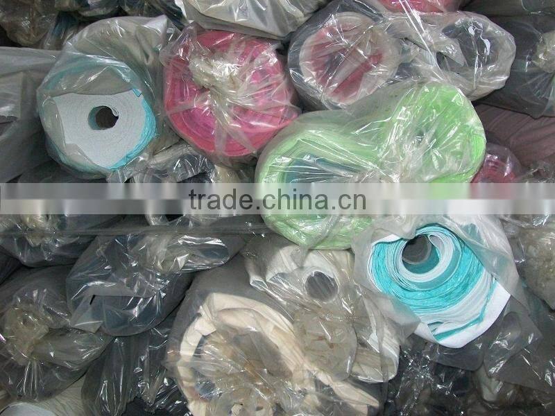 Pu Artificial Leather Stocklot, Pu Nonwoven Leather for Sporting Shoes