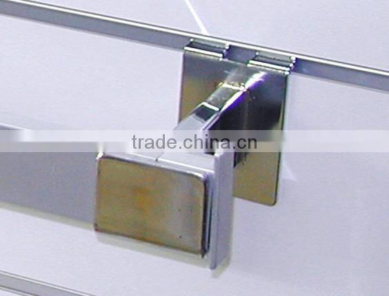 Chrome Plated Slatwall 3in. Brackets for Rectangular Tubing