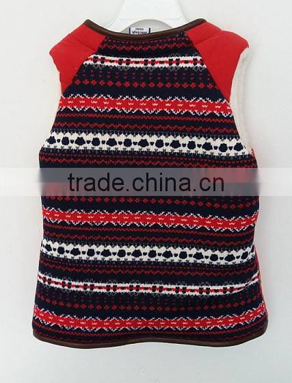 2016 baby girls red cute waistcoat for winter