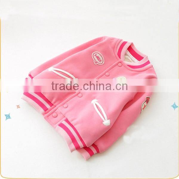 Girls fashion design embroidery crew neck sweatshirts