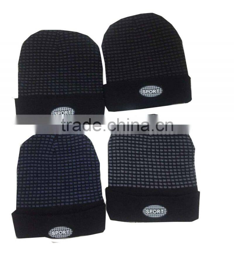 hot selling high quality fleece knitting beanie hat