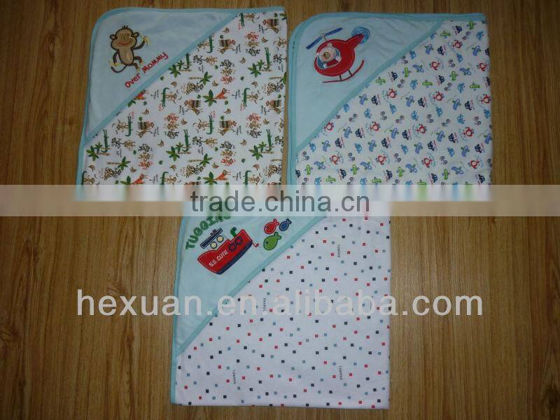 100% Cotton baby towel,baby Blanket, cotton towel, baby blanket