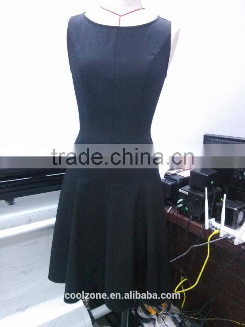 Slim fit sleeveless wrap front summer dress for woman dress 2016