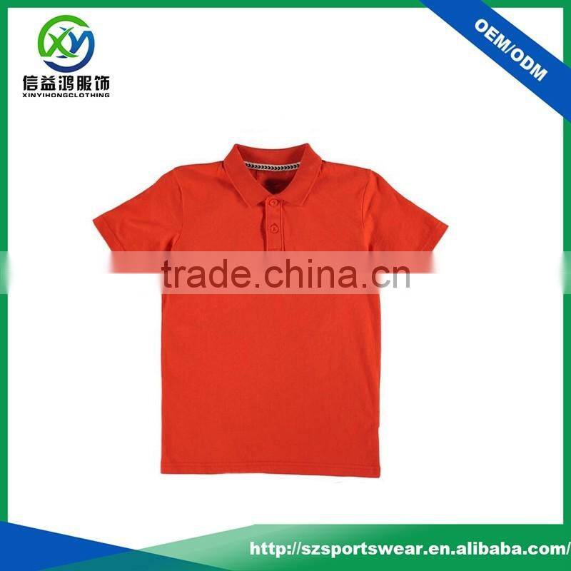 Hot Sale Blank Children Sport Cotton Jersey Polo Shirt Wholesale